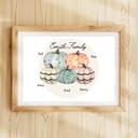  Custom Pumpkin Patch Family Wall Art Print