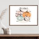  Custom Pumpkin Patch Family Wall Art Print