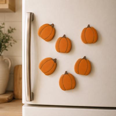 Refrigerator Magnets - Handmade - Set of 6 Chunky Wood Shapes