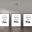  Home Is Better with Pets Typography Art Prints