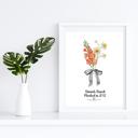  Family Flower Bouquet Custom Art Print