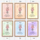  Birth Month Flower Bunch Wall Art Print