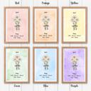  Birth Month Flower Bunch Wall Art Print