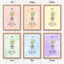 Birth Month Flower Bunch Wall Art Print