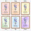  Birth Month Flower Bunch Wall Art Print