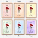  Birth Month Flower Bunch Wall Art Print