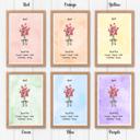  Birth Month Flower Bunch Wall Art Print