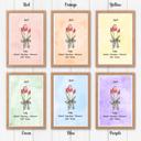  Birth Month Flower Bunch Wall Art Print
