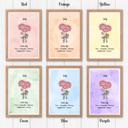  Birth Month Flower Bunch Wall Art Print