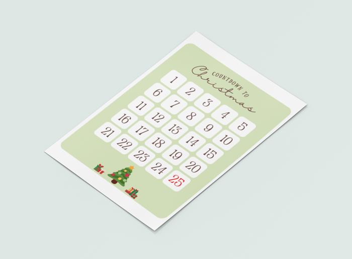 Christmas Countdown Handmade Advent Calendar Prints