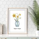  Family Flower Bouquet Custom Art Print
