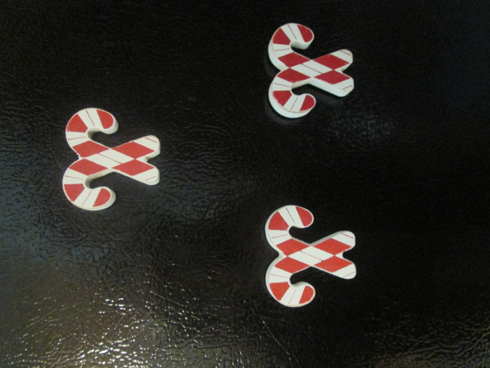 Refrigerator Magnets - Handmade - Set of 6 Chunky Wood Shapes