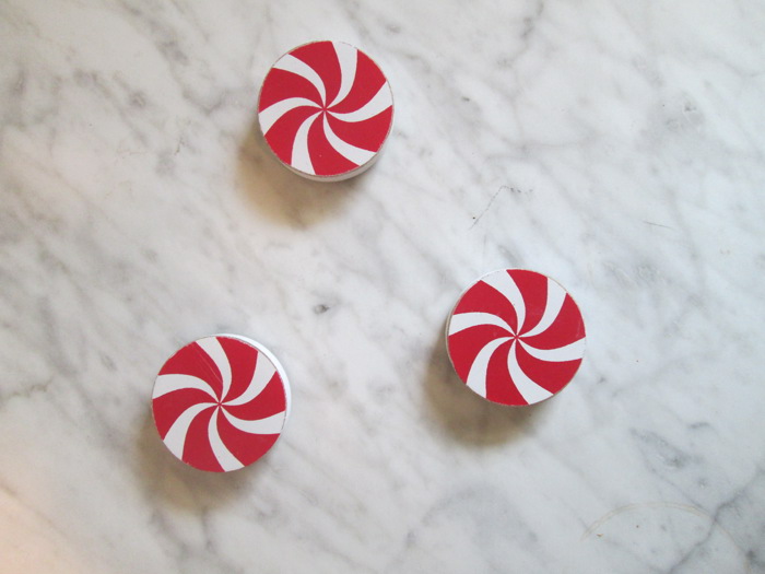 Refrigerator Magnets - Handmade - Set of 6 Chunky Wood Shapes