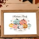  Custom Pumpkin Patch Family Wall Art Print