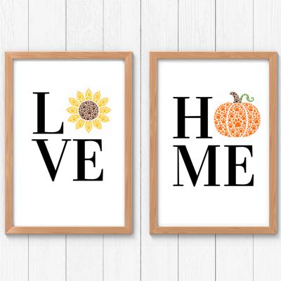Seasonal HOME & LOVE Paw Print Collection | Pet Lover Wall Art Prints