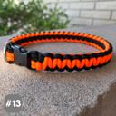  Handmade Paracord Dog Collars High-Visibility Colors 