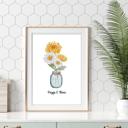  Family Flower Bouquet Custom Art Print