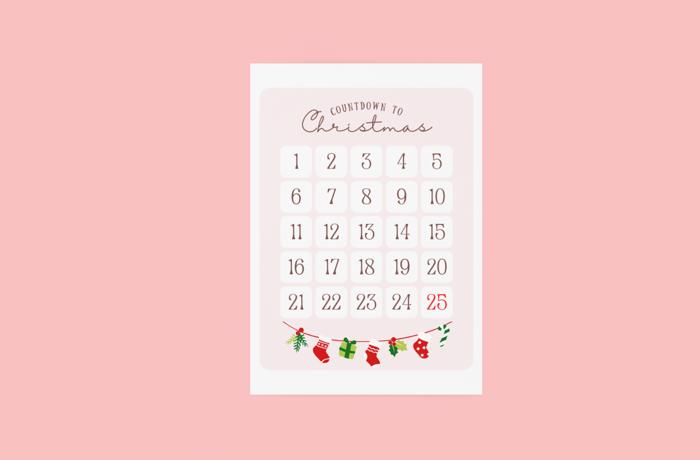 Christmas Countdown Handmade Advent Calendar Prints