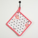 Polka Dot Flamingo Cloth Trivet Pot Holders