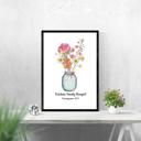  Family Flower Bouquet Custom Art Print