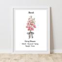  Birth Month Flower Bunch Wall Art Print