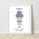  Birth Month Flower Bunch Wall Art Print