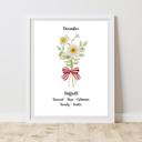  Birth Month Flower Bunch Wall Art Print