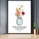  Family Flower Bouquet Custom Art Print