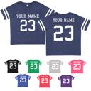  Personalized Football Jersey for Toddlers with Front & Back Printing
