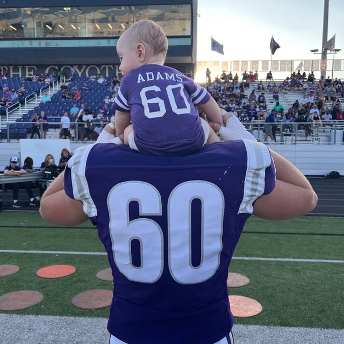 Personalized Football Jersey Bodysuit for Babies with Front & Back Printing