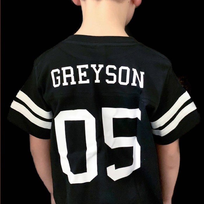 Personalized Football Jersey for Toddlers with Front & Back Printing
