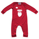 18M Santa Graphic Long Sleeve Red Christmas Romper