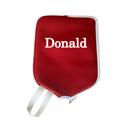 Red Personalized Pickleball Paddle Cover