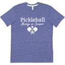 Medium Royal Pickleball Always in Season Graphic Unisex T-Shirt