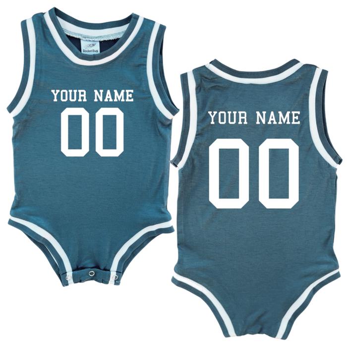 Custom Sleeveless Basketball Sport Jersey for Babies - Personalized with Name & Number