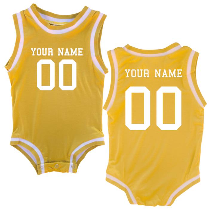 Custom Sleeveless Basketball Sport Jersey for Babies - Personalized with Name & Number