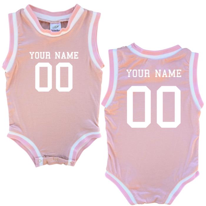 Custom Sleeveless Basketball Sport Jersey for Babies - Personalized with Name & Number