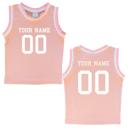 4T Pink Custom Sleeveless Basketball Sport Jersey for Toddlers - Personalized with Name & Number