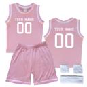 2T Pink Personalized Sleeveless Basketball Jersey & Shorts Set for Toddlers- Personalized with Name and Number on Front & Back