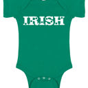 3-6M Short Sleeve Irish St Patrick's Day Graphic Baby Bodysuit | Short or Long Sleeve
