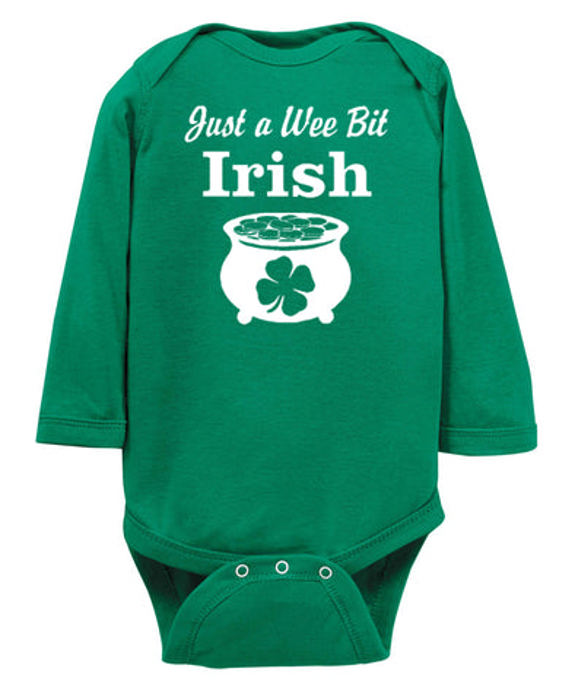 St Patrick's Day Graphic Baby Bodysuit | Short or Long Sleeve