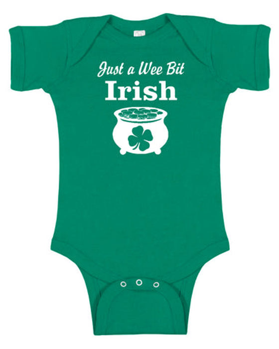 St Patrick's Day Graphic Baby Bodysuit | Short or Long Sleeve