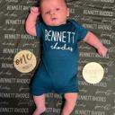  First  Middle Name Personalized (Modern Cursive) Shorts Romper