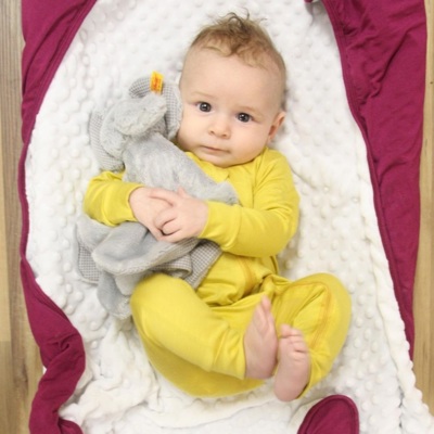 Silky Long Sleeve Zipper Baby Romper