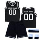  Personalized Sleeveless Basketball Jersey & Shorts Set for Toddlers- Personalized with Name and Number on Front & Back