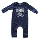 3M Navy I'm Told I Like Graphic Long Sleeve Baby Rompers