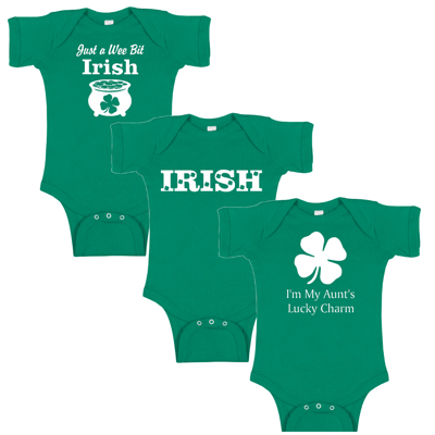St Patrick's Day Graphic Baby Bodysuit | Short or Long Sleeve