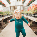  Personalized First  Middle Name Silky Baby Long Sleeve Romper