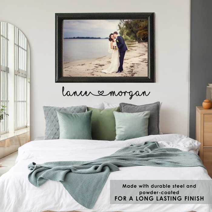 I Heart You - Couples Love Decor Wall Art for Bedroom Above Bed Gift