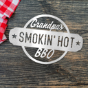 Black Powder Coat Smokin' Hot Custom BBQ Plaques